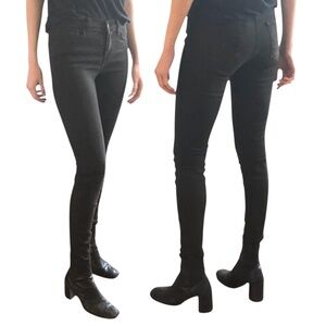 J BRAND JEANS 811C073 Skinny Leg Denim Jeans Pants in Noir Brown - size 25